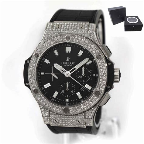 hublot silver diamond|hublot diamond calendar.